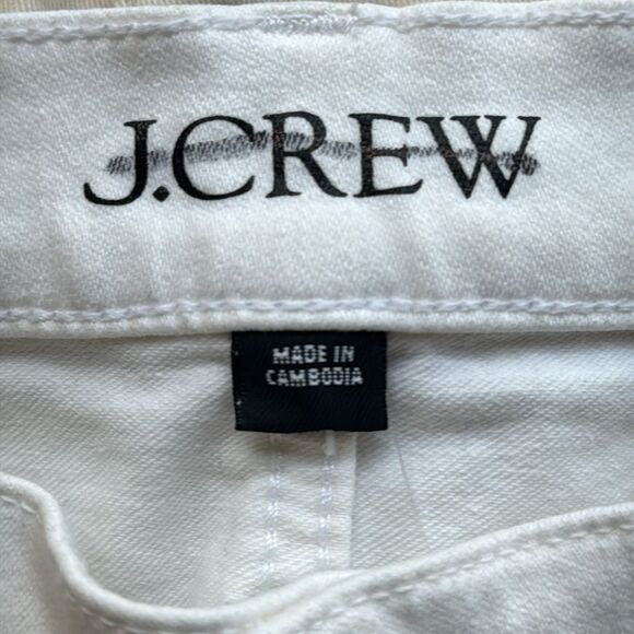J Crew 9" vintage slim-straight jean‎ in white wash Womens Size 31 - Picture 8 of 12